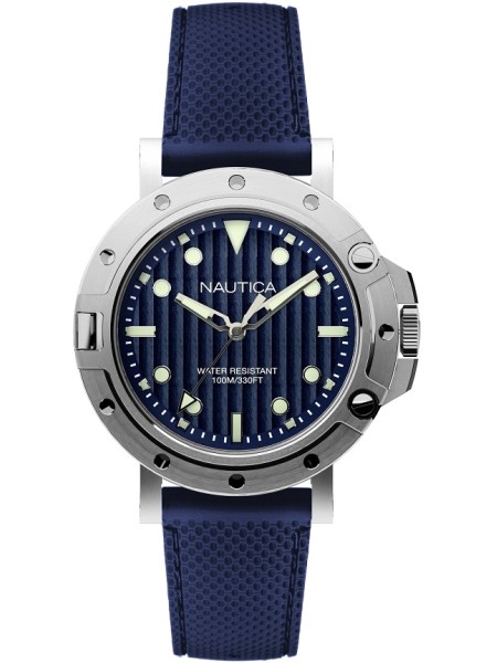 Nautica NAD12547G men's watch, silicone strap