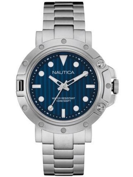 Nautica NAD16005G men's watch, stainless steel strap
