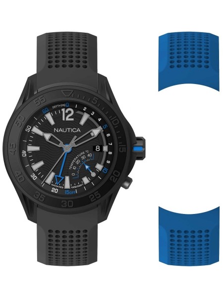 Nautica NAPBRW005 men's watch, silicone strap