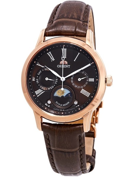 Orient Moonphase RA-KA0002Y10B Damenuhr, real leather Armband