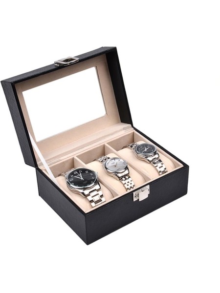 Watchbox wbf-3 for 3 watches, black