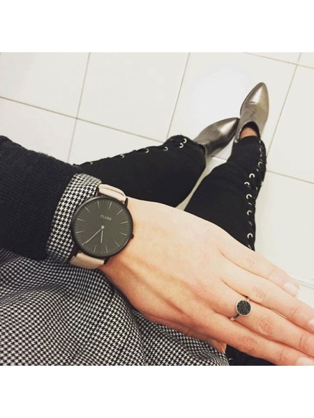 Cluse CL18503 дамски часовник, real leather каишка