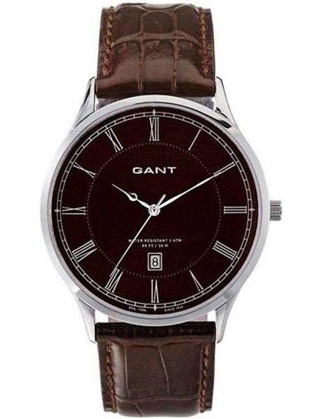 Gant W10665 herenhorloge, echt leer bandje
