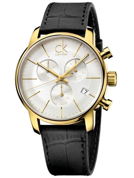 Calvin Klein K2G275C6 herrklocka, äkta läder armband