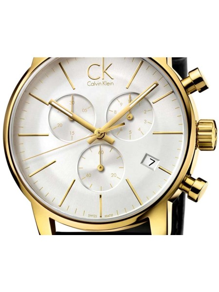 Calvin Klein K2G275C6 men's watch, real leather strap