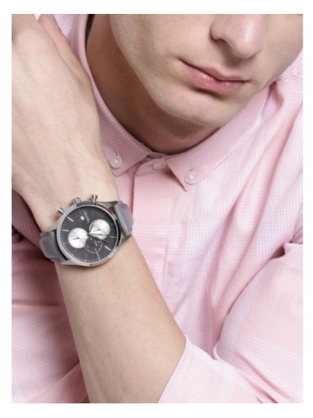 Gant W70410 montre pour homme, cuir véritable sangle