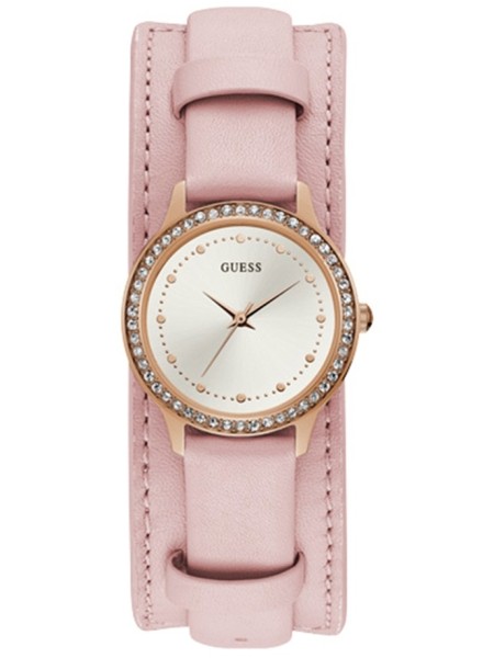 Guess W1150L3 ladies' watch, real leather strap