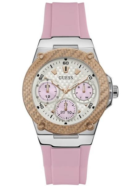 Guess W1094L4 Relógio para mulher, pulseira de silicona