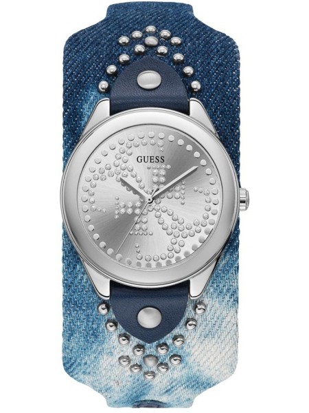 Guess W1141L1 ladies' watch, real leather strap
