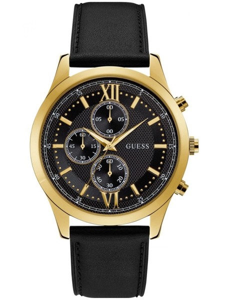 guess mens watch leather band