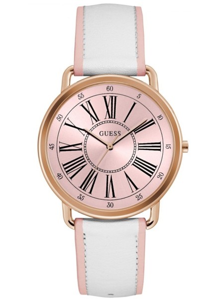 Guess W0032L8 ladies' watch, real leather strap