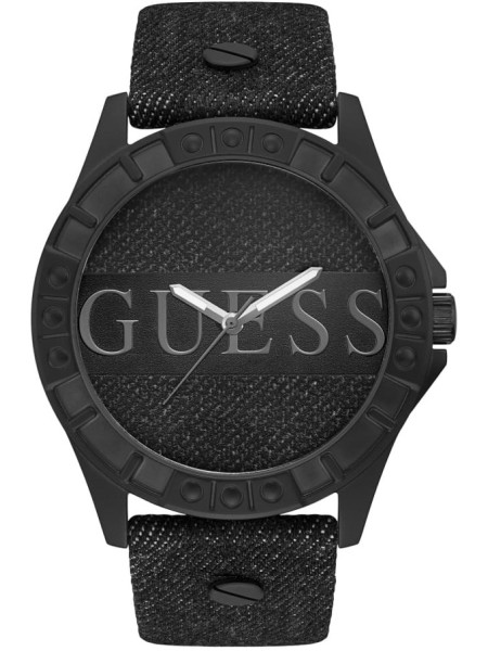 Guess W1241G1 men's watch, real leather strap