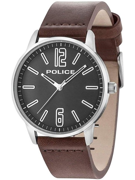 Police PL15142JS02A Herrenuhr, real leather Armband