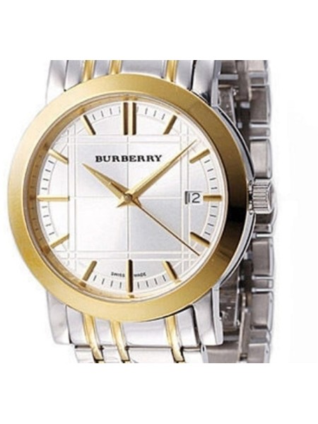 Burberry BU1358 herrklocka, rostfritt stål armband