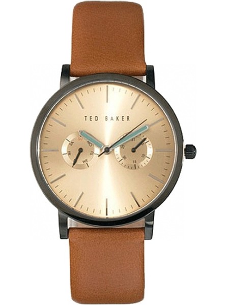 Ted Baker 10009249 montre pour homme, cuir véritable sangle