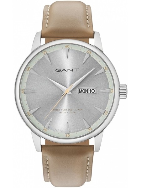 Gant W10709 herenhorloge, echt leer bandje