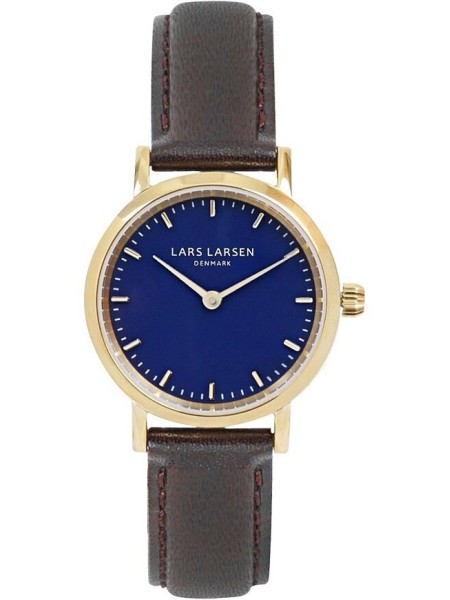 Lars Larsen WH124GD-BLLG14 ladies' watch, real leather strap