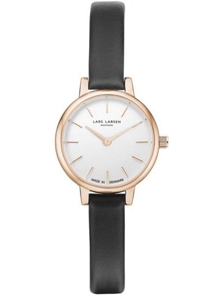 Lars Larsen WH145GW-GBLL8 ladies' watch, real leather strap