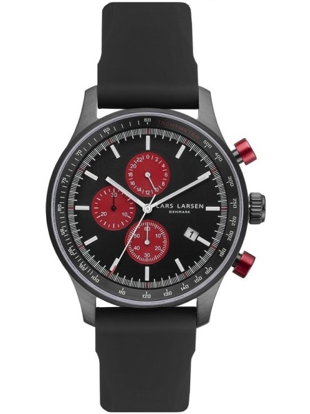 Lars Larsen 133CBBS men's watch, silicone strap