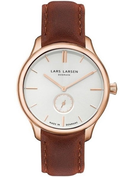 Lars Larsen 122RBBL men's watch, real leather strap