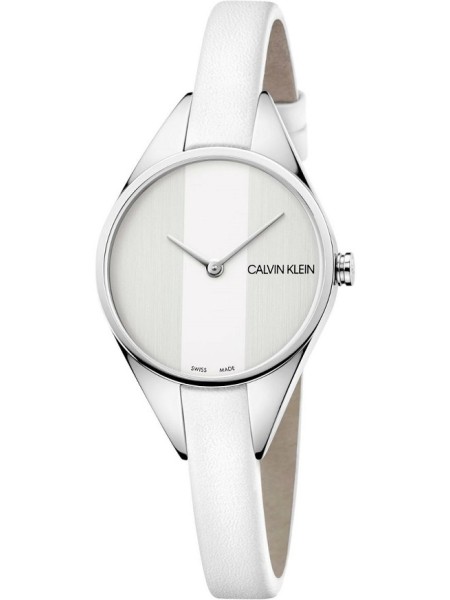 Calvin Klein K8P231L6 Relógio para mulher, pulseira de cuero real
