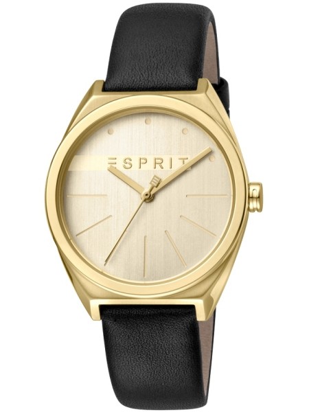Esprit ES1L056L0025 damklocka, äkta läder armband