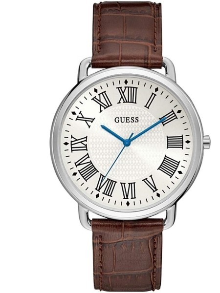 Guess W1164G1 men's watch, real leather strap