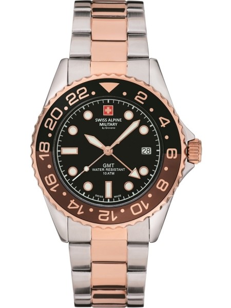 Swiss Alpine Military Uhr SAM7052.1154 herrklocka, rostfritt stål armband