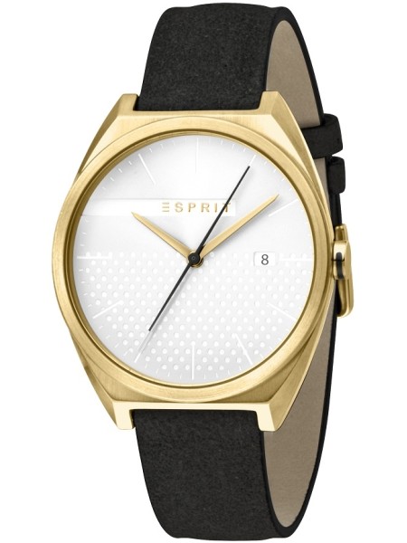 Esprit ES1G056L0025 men's watch, real leather strap