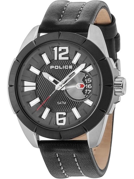 Police PL.15240JSUB/02 men's watch, real leather strap