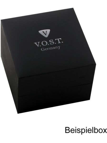 V.O.S.T Germany Steel Date V100 V100.009.3S.SC.M.B men's watch, stainless steel strap