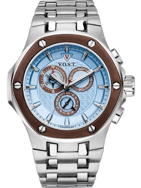 V.O.S.T Germany Steel Chrono V100 V100.021.C2.SI.M.I men's watch, acier inoxydable strap