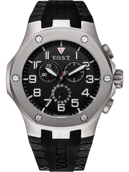 V.O.S.T Germany V100.024.CT.TT.R.B men's watch, silicone strap