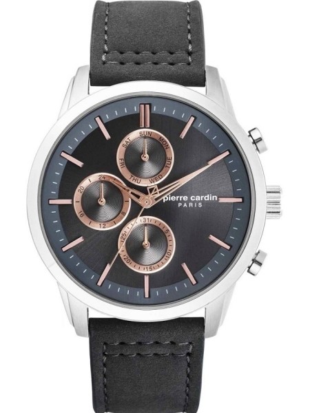 Pierre Cardin PC902741F05 men's watch, real leather strap