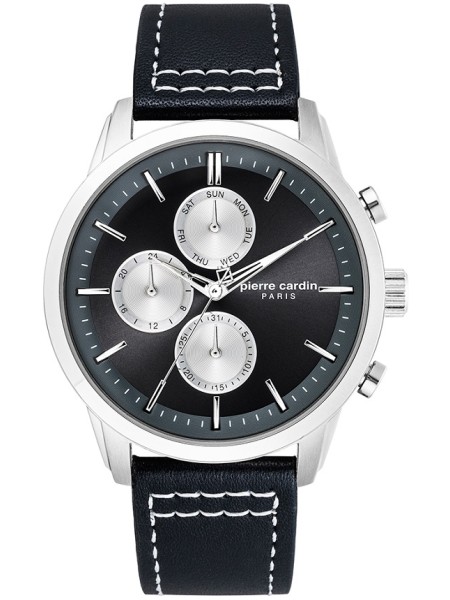 Pierre Cardin PC902741F03 men's watch, real leather strap