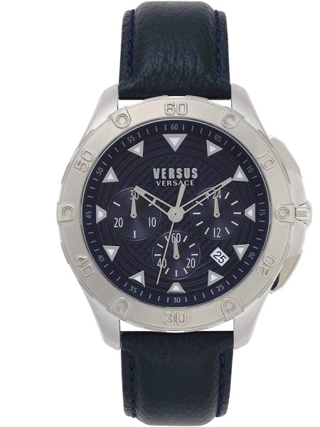 Versus by Versace Simons Town Chronograph VSP060218 montre pour homme, cuir véritable sangle