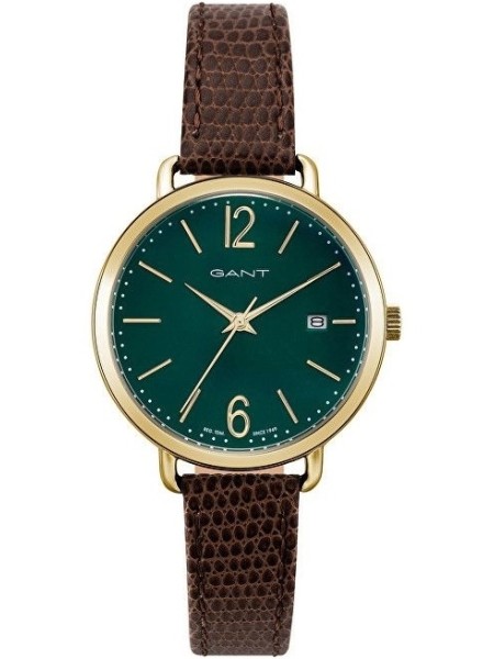 Gant GT068002 ladies' watch, real leather strap