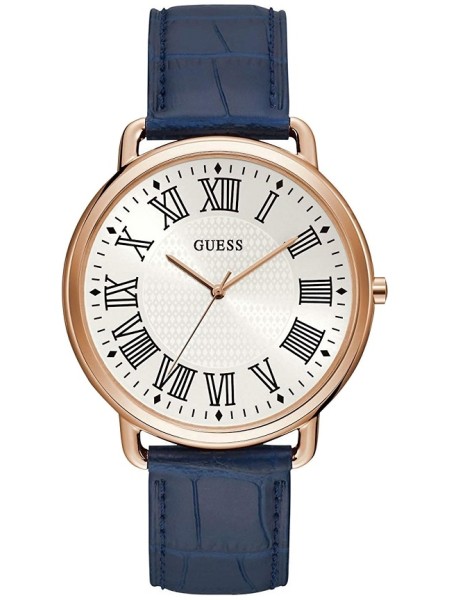 Guess W1164G2 men's watch, real leather strap