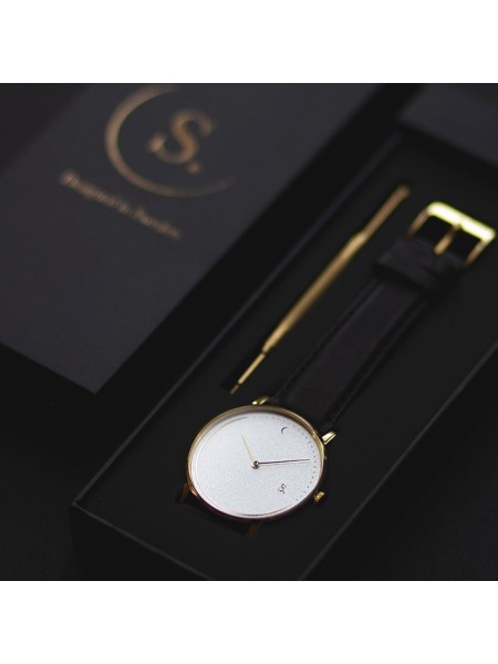 Sandell SSW38-BLV_D dámske hodinky, remienok vegan leather