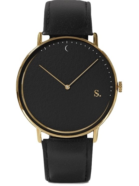 Sandell SSB38-BLL_H men's watch, cuir véritable strap