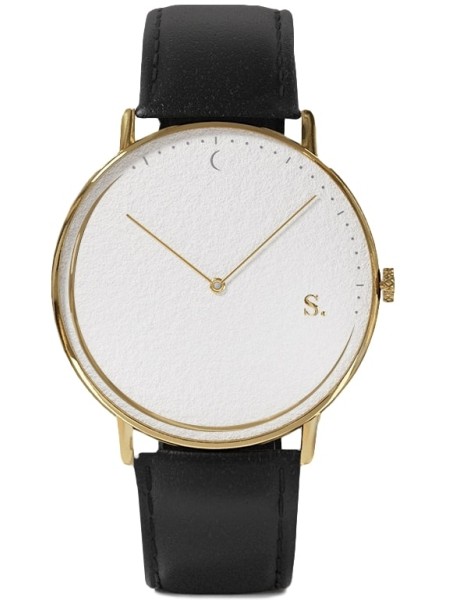 Sandell SSW38-BLL_H men's watch, cuir véritable strap
