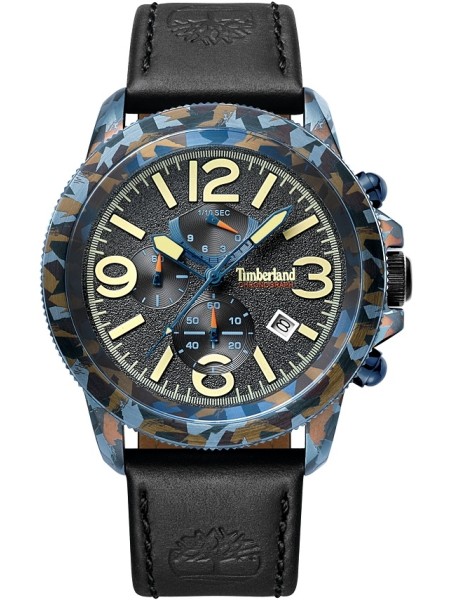 Timberland Ashbrook TBL.15474JSBL61 men's watch, cuir véritable strap