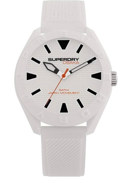 Superdry SYG243W montre pour homme, silicone sangle