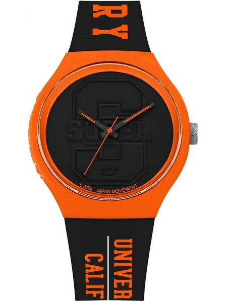 Superdry SYG240BO montre pour homme, silicone sangle