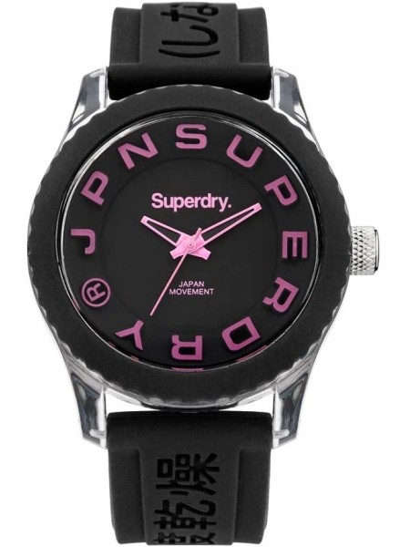 Superdry SYL146B Relógio para mulher, pulseira de silicona