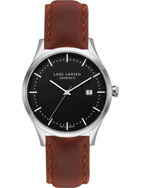 Lars Larsen 119SBBRL herrklocka, äkta läder armband