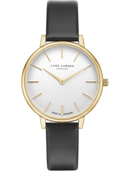 Lars Larsen 146GWBLLX ladies' watch, real leather strap