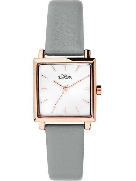 sOliver SO3711LQ ladies' watch, real leather strap
