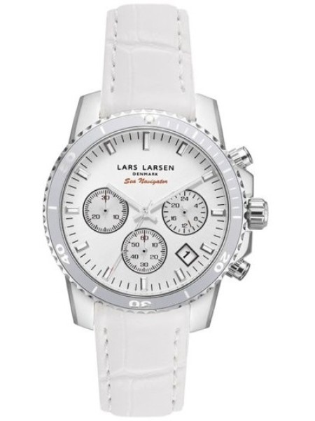 Lars Larsen 142SWWWL ladies' watch, real leather strap