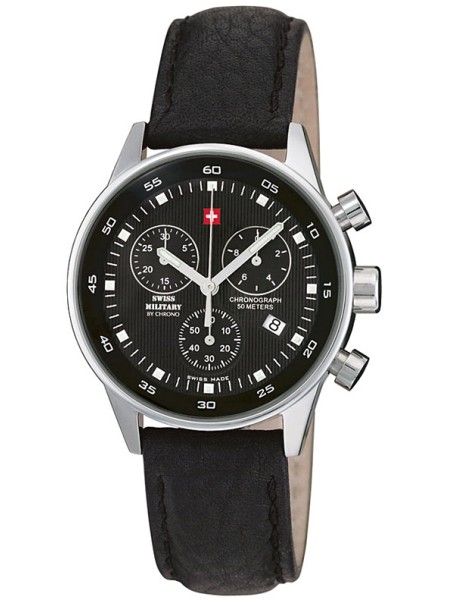 Swiss Military by Chrono Chronograph SM34005.03 men's watch, real leather strap